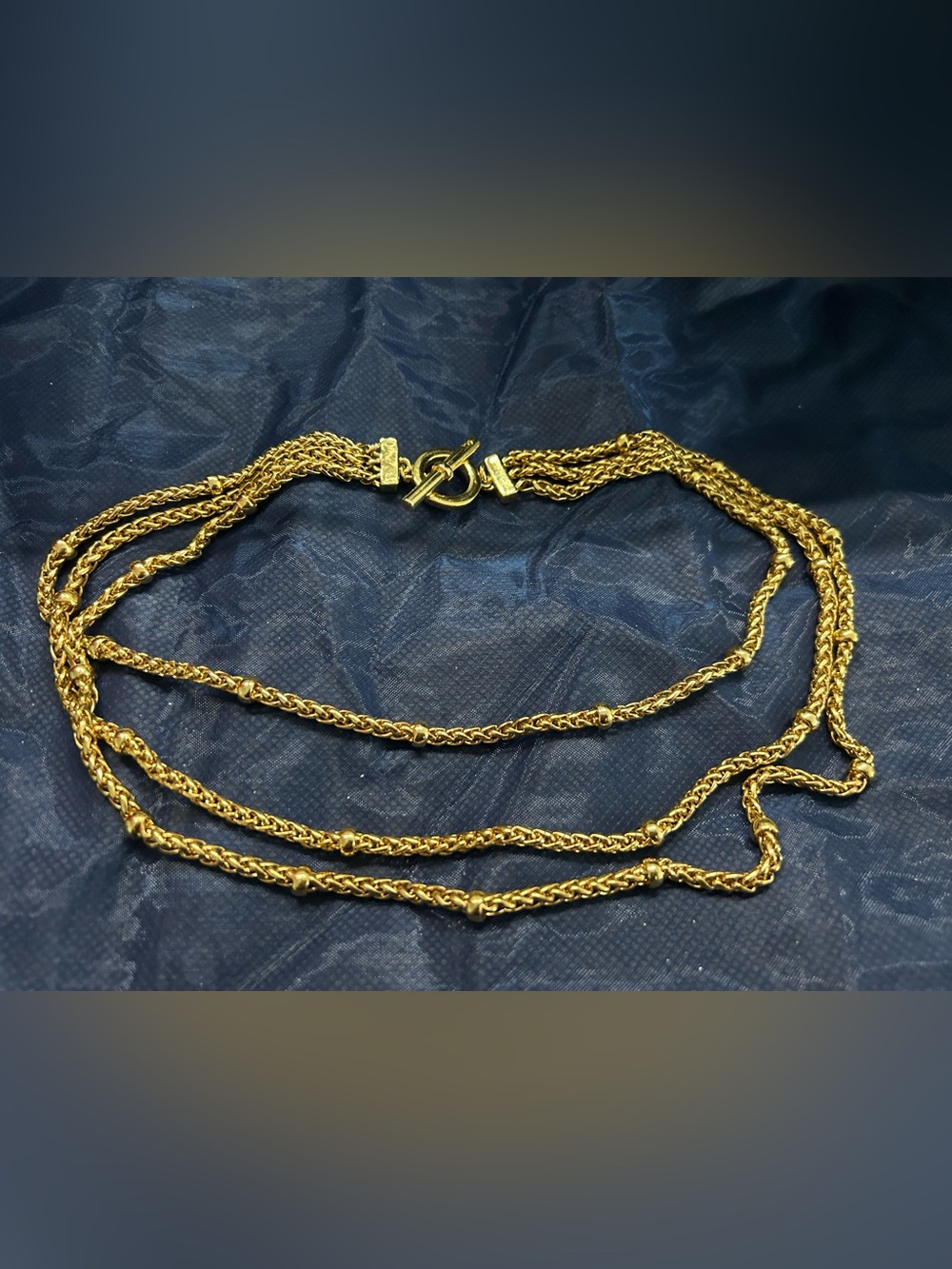 Gold Multi-Strand Rope Chain Necklace - Picture 3 of 4